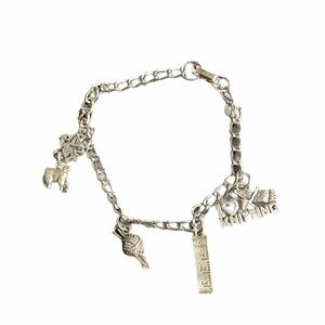 I Love Knitting Charm Bracelet